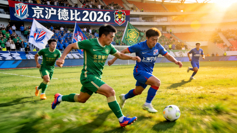 2026赛季京沪德比，北京国安与上海申花激烈对攻，球员在比赛中拼抢